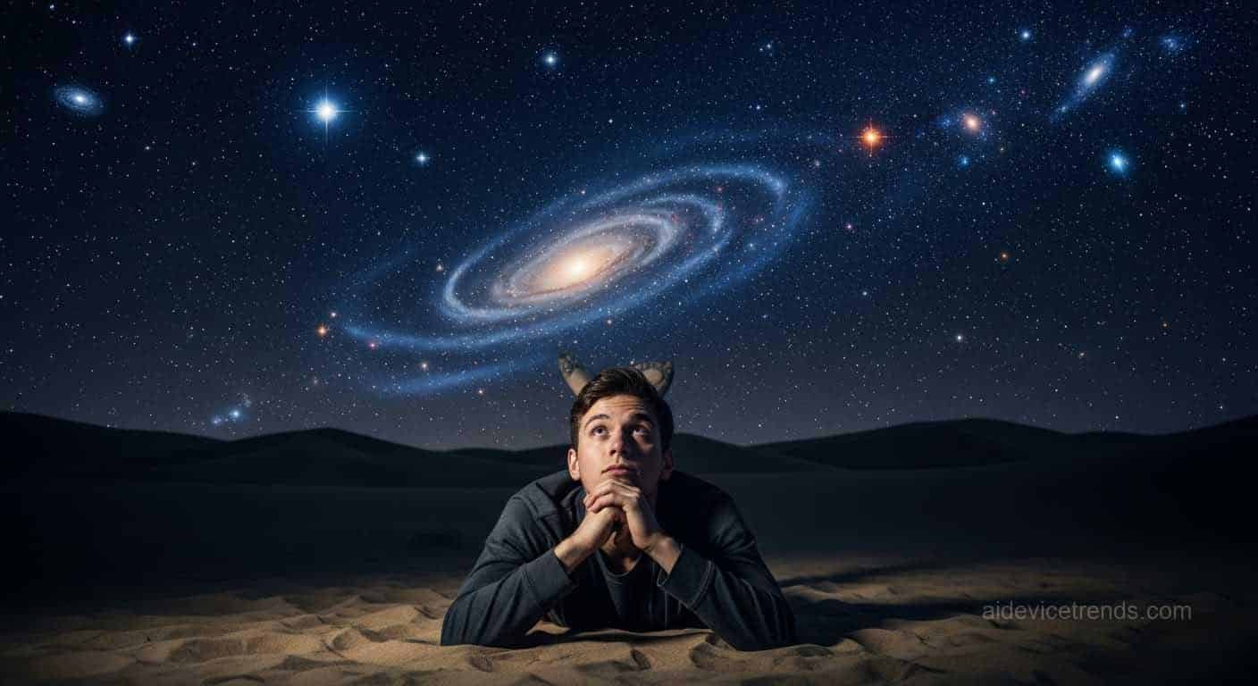 A man contemplates the stars 2