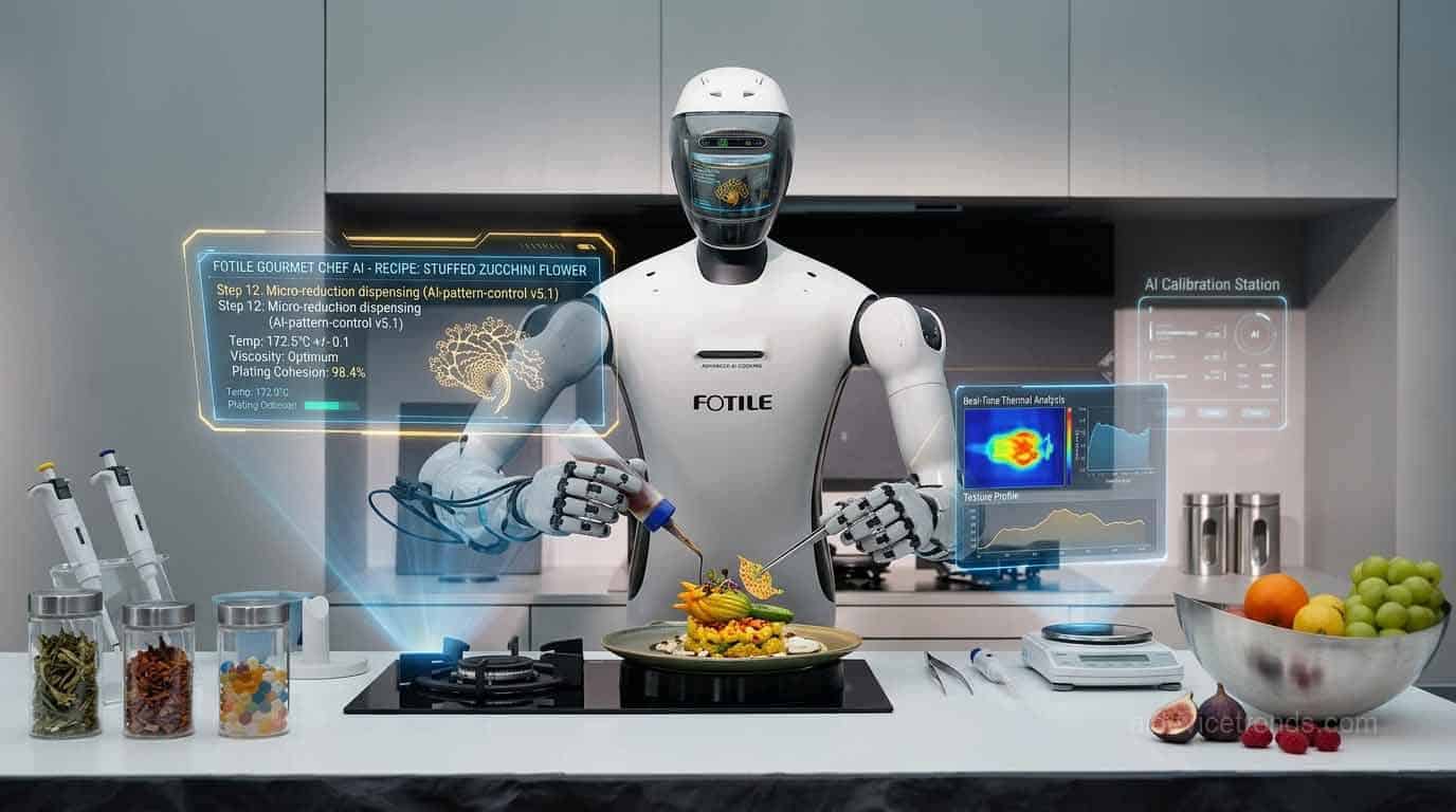A robot cooks something special