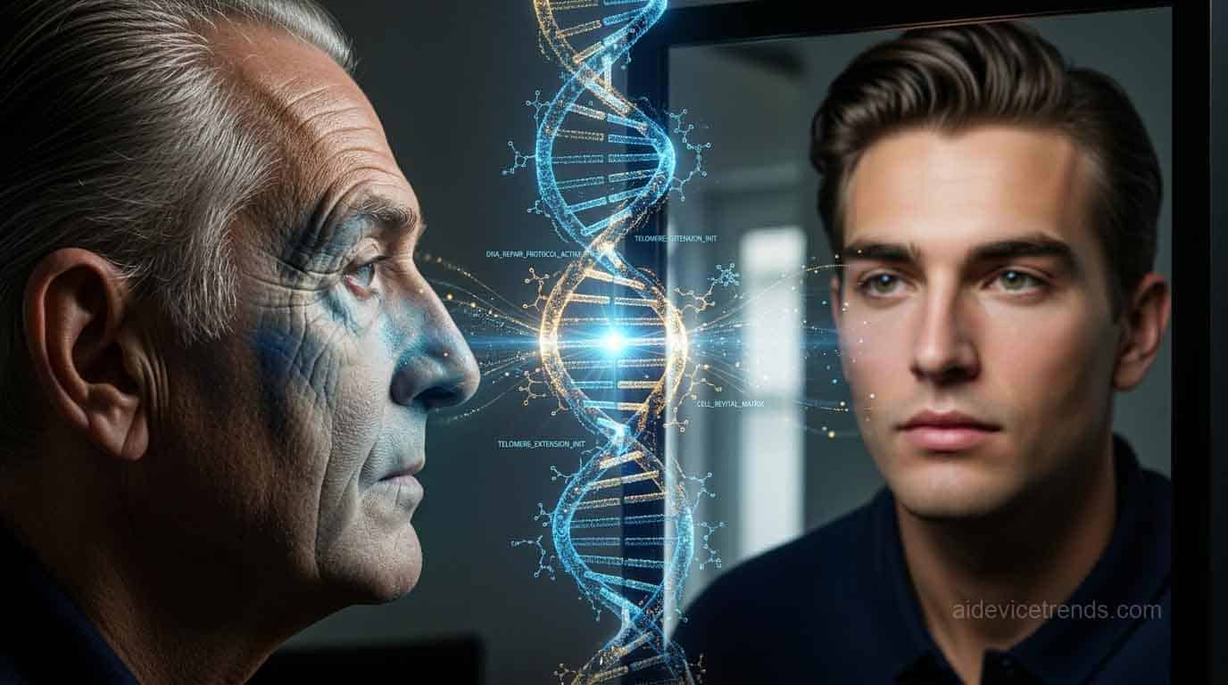 Man rejuvenated in the mirror and DNA