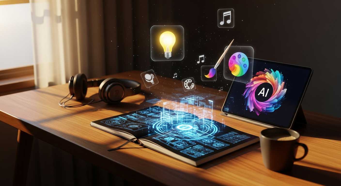 An AI works creatively with ideas